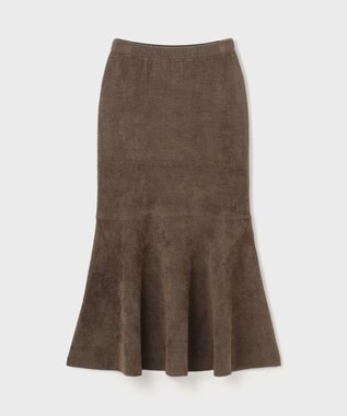 GRACE CONTINENTAL モールニットスカート ブラウン