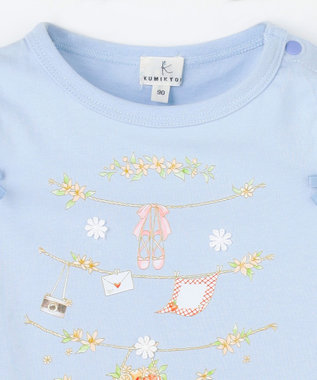組曲 KIDS 【90-100㎝】 フルーティーブリーズTシャツ ブルー