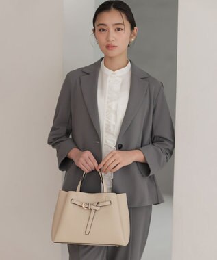 組曲 【WEB限定】ジョーゼットジャージー ジャケット グレー系