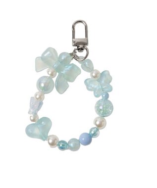 WEGO ビーズフープキーホルダーH ブルー