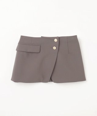 GRACE CONTINENTAL レイヤードペンシルスカート グレー