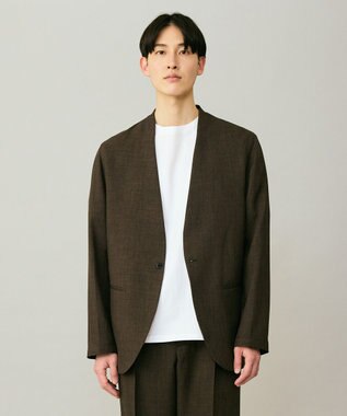 UNFILO MENS ウーリーノ ノーカラージャケット