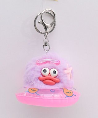 WEGO ぷかぷかモンスターぬいぐるみキーホルダー パープル