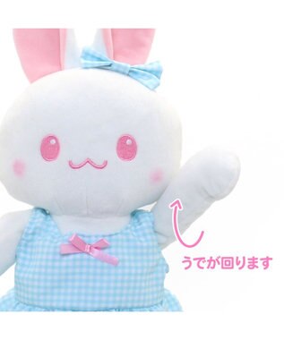 Mother garden マザーガーデン うさみみドール 着せ替えぬいぐるみ Mサイズマスコット 《ギンガムチェックお洋服柄》 -