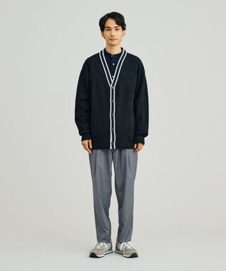 J.PRESS YORK STREET 【UNISEX】ANTI PILLING WOOL Vネックカーディガン ブラック系