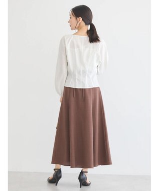 earth music&ecology フロントリボンブラウス Off White