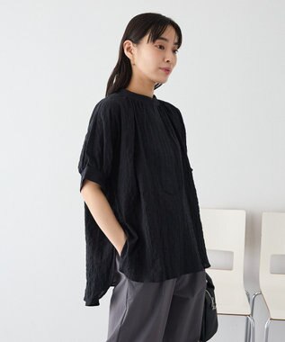 CRAFT STANDARD BOUTIQUE ナチュラルワッシャーブラウス【WEB限定カラー有り】 Black