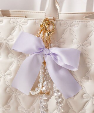 Maison de FLEUR ビッグリボンチャーム Lilac