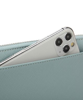 style code 【MERCURYDUO/マーキュリーデュオ】ダイアナ　トリコカラーRFロングウォレット ミント