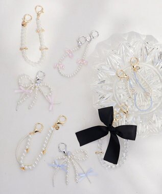 Maison de FLEUR ビッグリボンチャーム Black