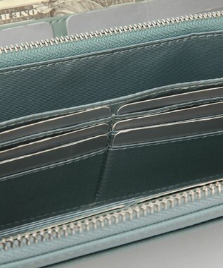 style code 【MERCURYDUO/マーキュリーデュオ】ダイアナ　トリコカラーRFロングウォレット ミント