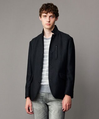 JOSEPH ABBOUD 【キングサイズ・清涼/軽量/ストレッチ/ソフト】プリントレノクロス コンバーチブル ジャケット