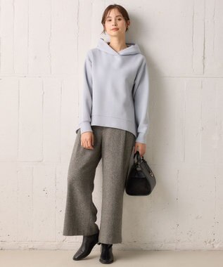 組曲 ダンボールジャージーバックフリル パーカー サックスブルー系