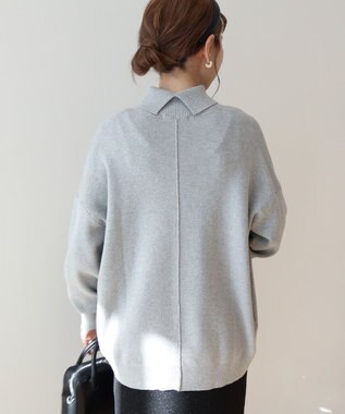 AMERICAN HOLIC ブラッシュヤーンタートルネックニットプルオーバー Light Gray Mixture