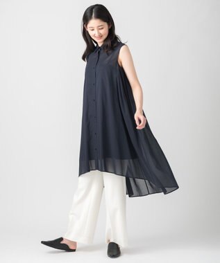 ONWARD Reuse Park 【ICB】ブラウス春夏 ネイビー