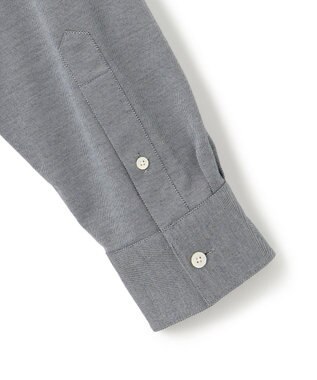 JOSEPH HOMME ハイゲージコットンジャージー 　バンドカラーシャツ ライトグレー系