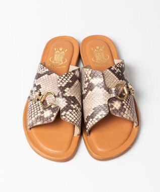 BONTRE 【BONTRE/ボントレ】ベルトフラットサンダル/20901-RS パイソン