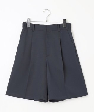 #Newans ストレートシルエットハーフパンツ ネイビー