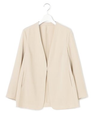 23区 L 【セットアップ対応/洗える】2WAYストレッチツイル ジャケット ベージュ系