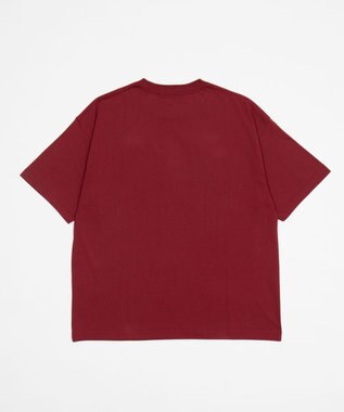 WEGO 【機能T】接触冷感アクセ付きグラフィックT ワイン