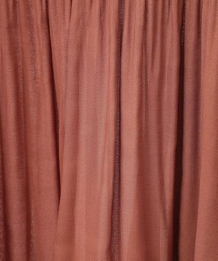 Green Parks マジョリカプリーツブラウス Brick Red