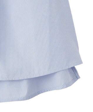 Green Parks タックショートスリーブブラウス Stripe