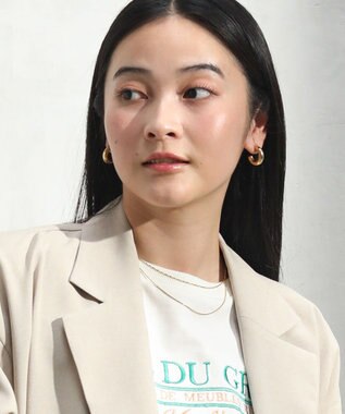 Green Parks ｅｖｅｒｙｗａｌｋ．ステンレス２本セットチェーンネックレス