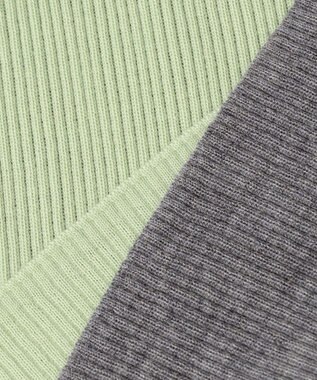 BEIGE， LA MONNAIE / Vネックニット Sage×M.Gray
