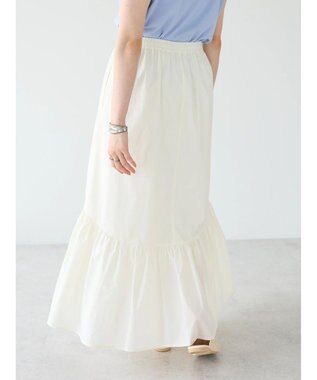 CRAFT STANDARD BOUTIQUE ティアードフレアスカート Ivory