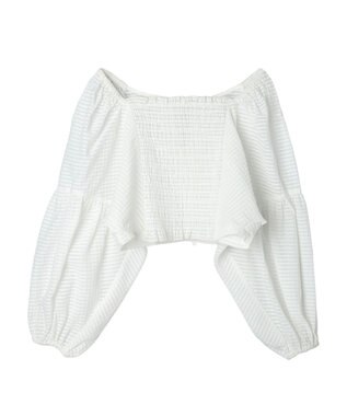 Green Parks ■ＥＳＣＡＲ　２ｗａｙ　シアーギンガムプルオーバー Off White