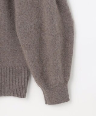 組曲 S フラッフィーファーＶネック ニット ブラウン系