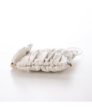 UNBILLION カシュカシュ cachecache / シャーリング口金ショルダー アイボリー