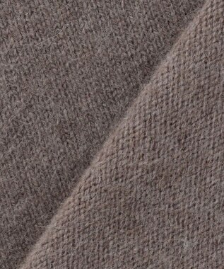 組曲 フラッフィーファーＶネック ニット ブラウン系