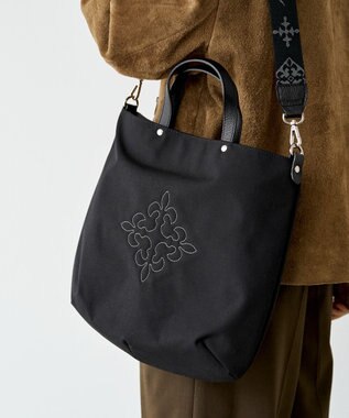 russet 《15か月連続！ブランド月間ランキング1位》コーデュラナイロン 2WAYトートバッグ(CE-1404-WEB) Black