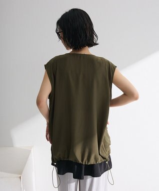 Green Parks シアーミリタリーベスト Black