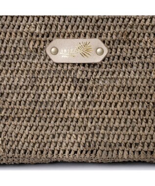 IBIZA ラフィア　2WAYバッグ（草木染め） グレー