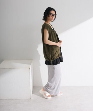 Green Parks シアーミリタリーベスト Black