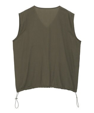 Green Parks シアーミリタリーベスト Black