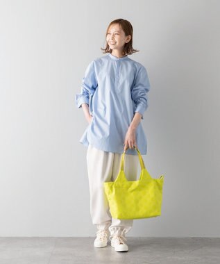 MIYABIYA La quoh with kirakaracho 南蛮七宝ベーシックプリント ミディアムトート 若菜色(イエロー)