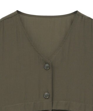 Green Parks シアーミリタリーベスト Black