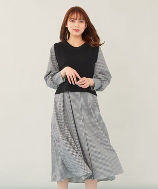 2set ニットベスト パフスリーブワンピース ツインセット Any Sis ファッション通販 公式通販 オンワード クローゼット 2set ニットベスト パフスリーブワンピース ツインセット Any Sis ファッション通販 公式通販 オンワード クローゼット