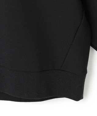 ICB L 【洗える】ジョーゼットジャージー  ドルマンスリーブプルオーバー ブラック系