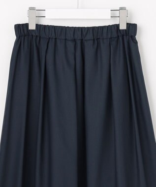 J.PRESS LADIES スパンソフトクロス刺繍 スカート ネイビー系