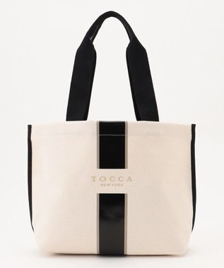 TOCCA 【A4サイズ対応・WEB＆一部店舗限定】PASSI CANVASTOTE キャンバス トートバッグ オフ系