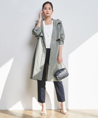 ICB 【洗える】シルクヴィスコースハイゲージ カーディガン オフ系