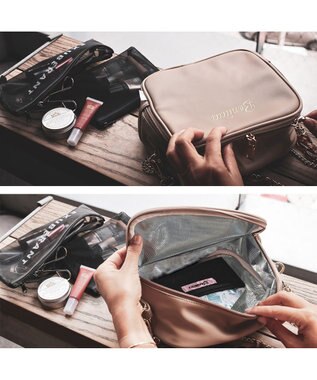 ROOTOTE 6824【簡易保冷】LT.サーモキーパー.コスメトート.ボニータ 02：ベージュ