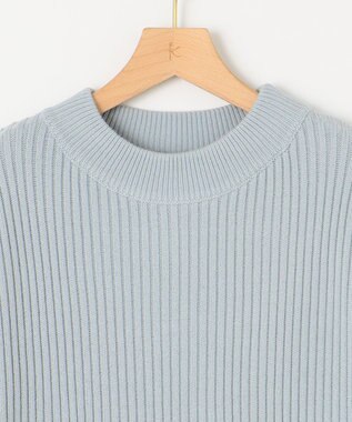 組曲 バルキーニット ワンピース サックスブルー系