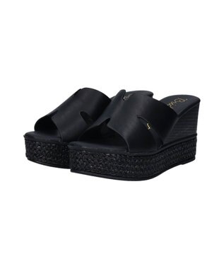 Bridget Birkin 【Bridget Birkin】サイドカットウェッジミュールサンダル