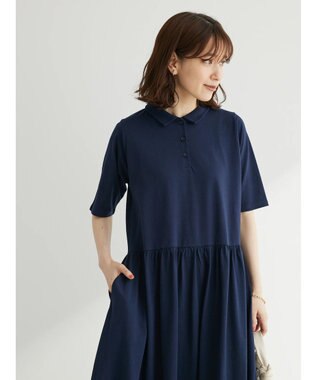 Green Parks ・ＳＵＧＡＲ　ＳＰＯＯＮ　ポロカットワンピース Navy