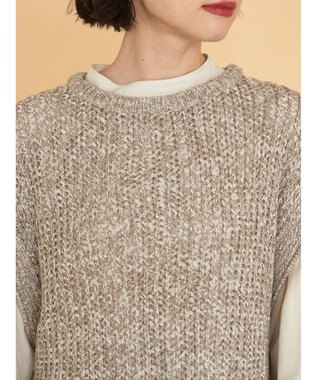 AMERICAN HOLIC ＳＥＴ　ボリュームスリーブシャツ＋ニットベスト Ivory